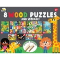 thumbnail interactive-video image 1 of Little Buffalo 8pk Wood Kids Jigsaw Puzzles Plus Storage by Buffalo Games, 1 of 13
