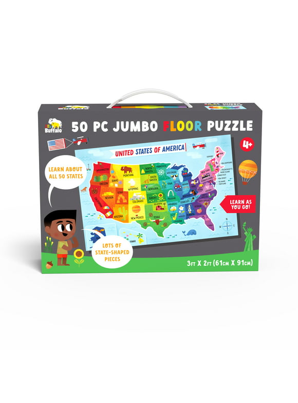 Little Buffalo Map of the USA Jigsaw Puzzle