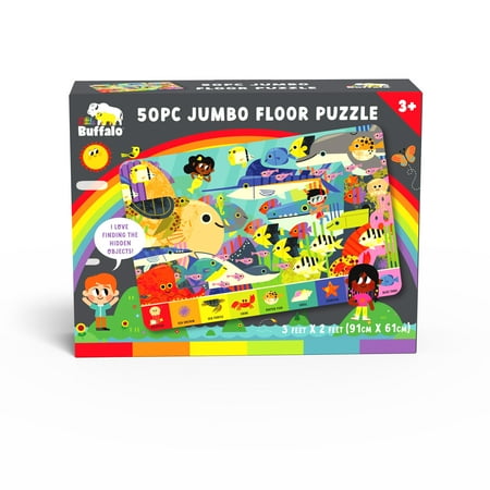 Little Buffalo, Ocean Glow, Sea Life, Interlocking Floor Jigsaw Puzzle