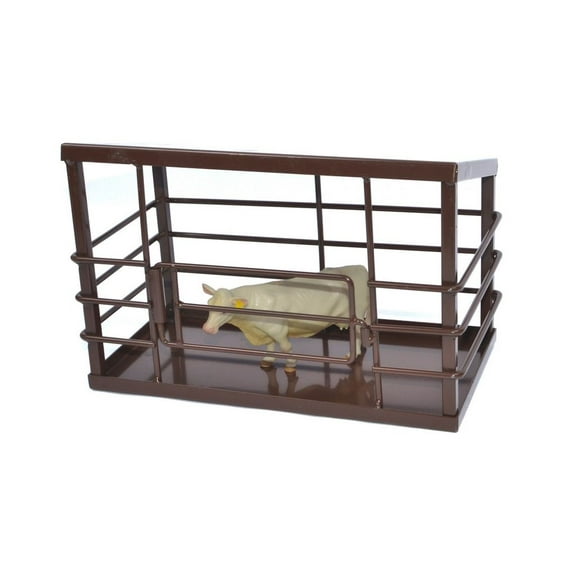 Little Buster Toy, Animal Heavy Duty Metal Barn Brown, 500241