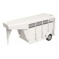 thumbnail image 1 of Little Buster Toys 1/16 White Gooseneck Stock Trailer 200840, 1 of 5