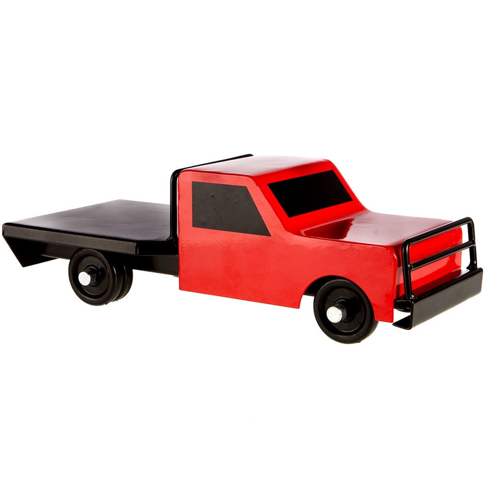 Little Buster Toys Red Flatbed Farm Truck