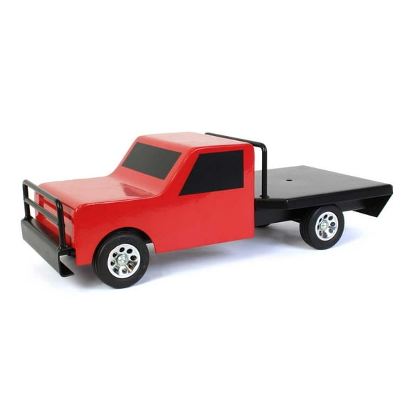 Little Buster Toys Red Flatbed Farm Truck