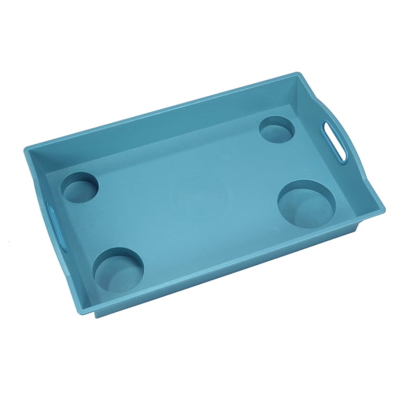 Little Butler Serving Tray, Large, Aqua, PVC