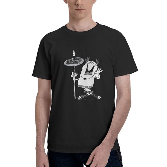Little Caesars Men'S Basic Short Sleeve T-Shirt Fad Black Small