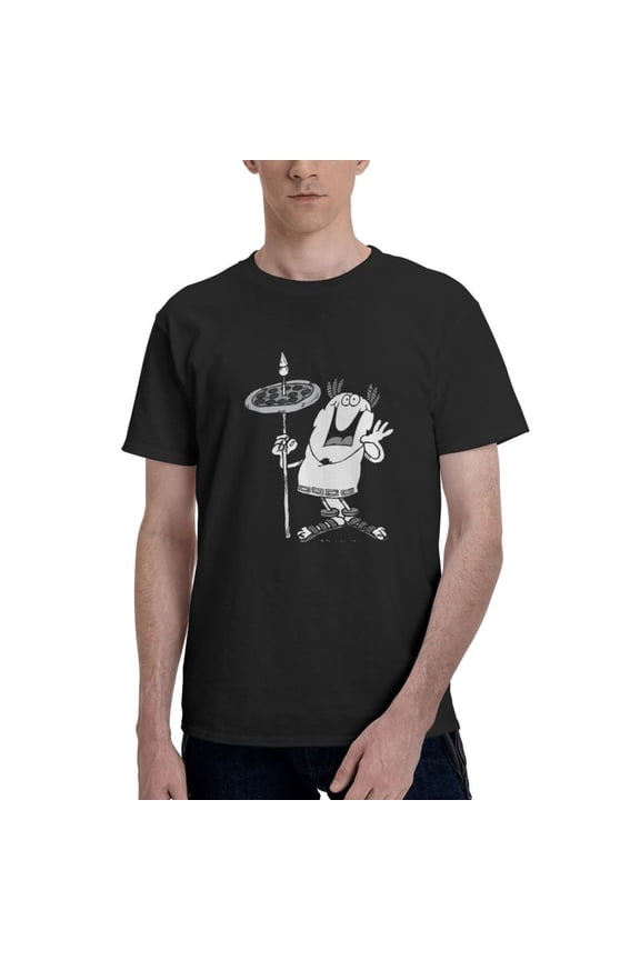 Little Caesars Men'S Basic Short Sleeve T-Shirt Fad Black Small