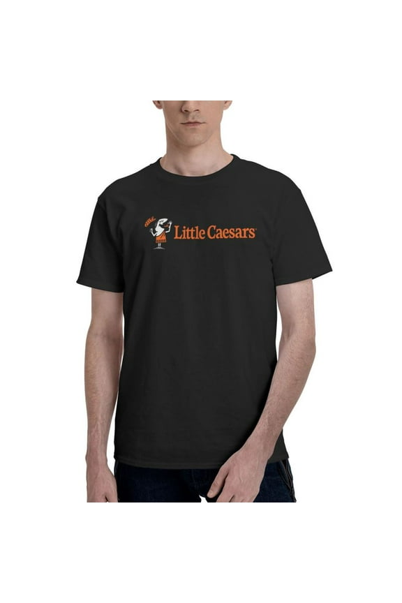 Little Caesars Men'S Basic Short Sleeve T-Shirt Fad Black Small