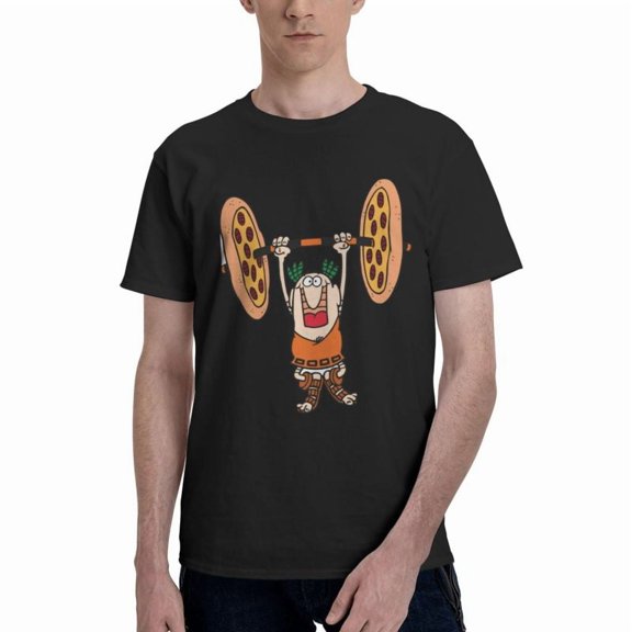 Little Caesars Men'S Basic Short Sleeve T-Shirt Fad Black X-Large