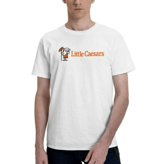Little Caesars Men'S Basic Short Sleeve T-Shirt Fad White X-Large