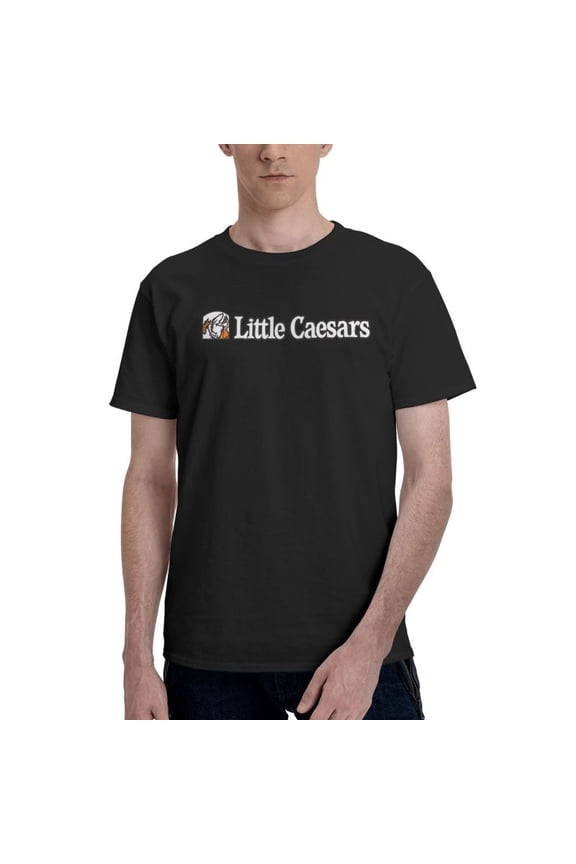 Little Caesars Men'S Basic Short Sleeve T-Shirt Fashion Black Medium