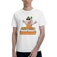 thumbnail image 1 of Little Caesars Men'S Basic Short Sleeve T-Shirt Fashionable White Medium, 1 of 8