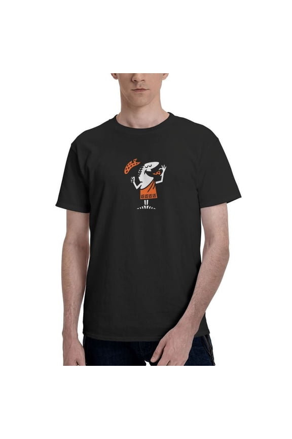 Little Caesars Men'S Basic Short Sleeve T-Shirt Vogue Black Small
