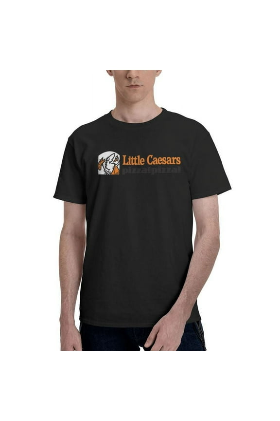 Little Caesars Men'S Basic Short Sleeve T-Shirt Vogue Black Small