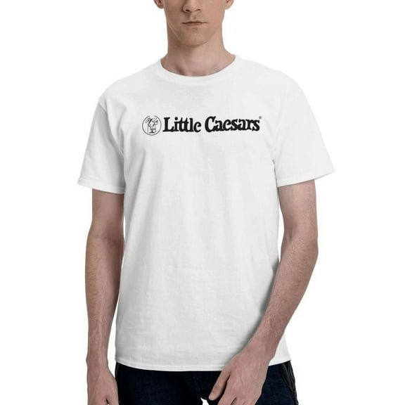 Little Caesars Men'S Basic Short Sleeve T-Shirt Vogue White Small