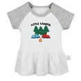 thumbnail image 1 of Little Camper Funny Dresses For Baby, Newborn Babies Skirts, Infant Princess Dress, 0-24M Kids Graphic Clothes (Gray Raglan Dresses, 12-18 Months), 1 of 4