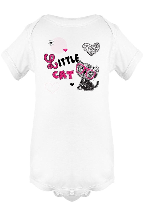 Little Cat With Hearts Bodysuit Infant -Image by Shutterstock, Newborn