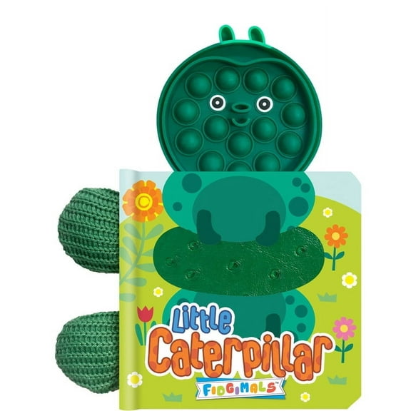 Little Caterpillar - Sensory Touch and Feel Book with Attached Pop-it Character