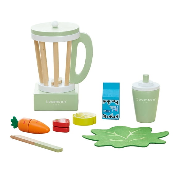 Little Chef Frankfurt Wooden Toy Blender with Cuttable Play Food