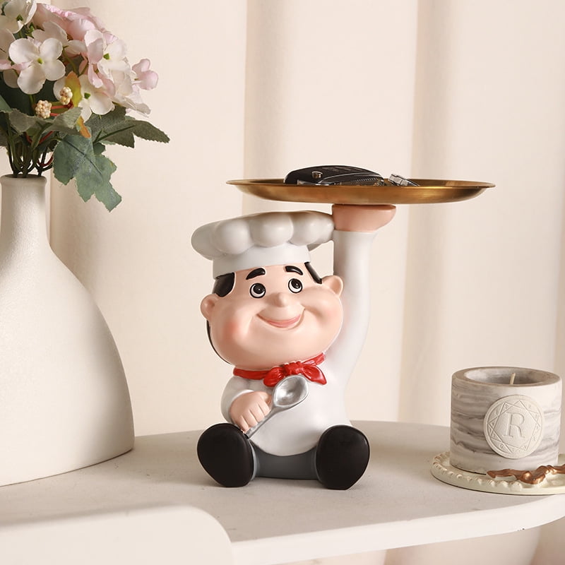 Little Chef Resin Home Decor，Figurine Modern Home Office Desktop ...