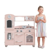 Little Chef Westchester Retro Wooden Play Kitchen, Pink