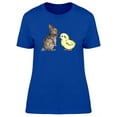 thumbnail image 1 of Little Chick & Happy Bunny T-Shirt Women -Image by Shutterstock, Female Large, 1 of 2
