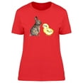 thumbnail image 1 of Little Chick & Happy Bunny T-Shirt Women -Image by Shutterstock, Female Small, 1 of 2