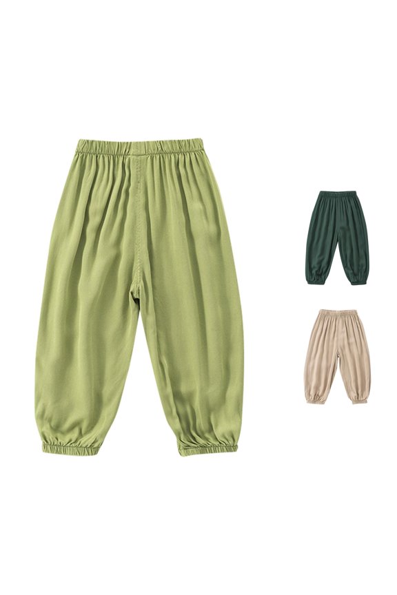 Little Child Baby Pants Long Pants Soft Harem Pants for Boys Girls Boys Summer Girls Air Conditioning Pants Cabana Life Boys