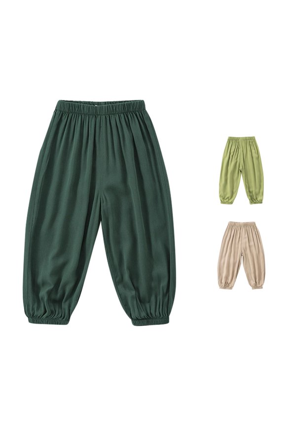 Little Child Baby Pants Long Pants Soft Harem Pants for Boys Girls Boys Summer Girls Air Conditioning Pants Cabana Life Boys