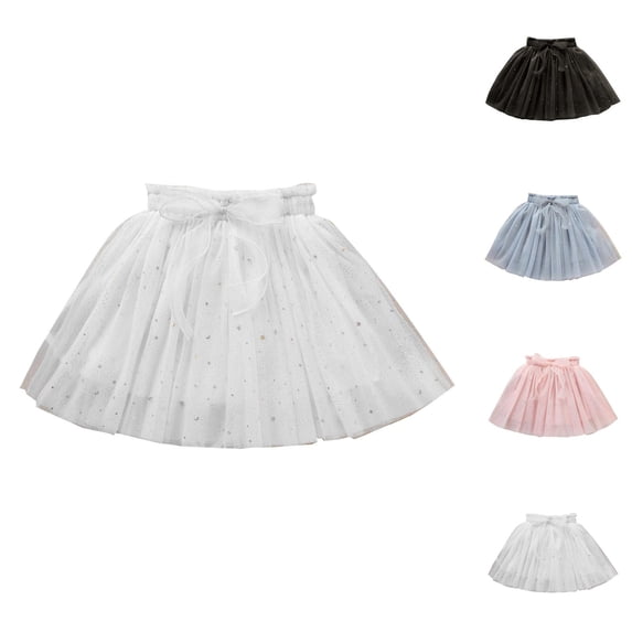 Little Child Girls Tulle Skirt Tutu Dancing Skirt for Girls Net Half Skirt Princess Style Short Skirt for Ballet Dance Performance and Birthday Party Gift