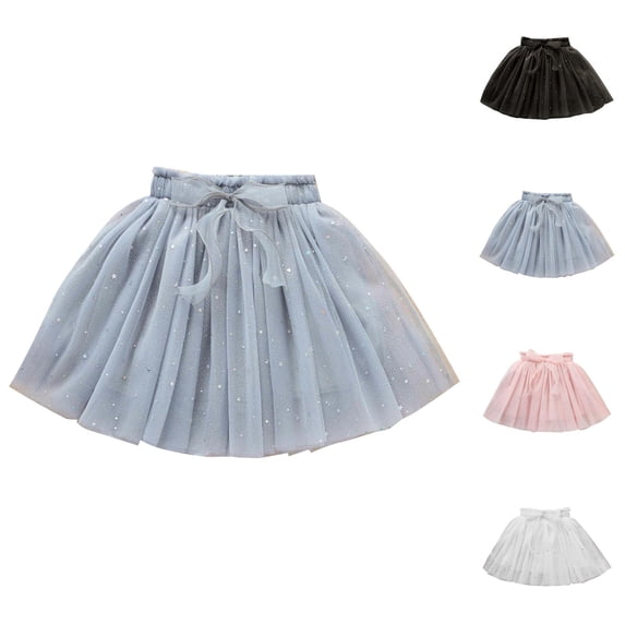 Little Child Girls Tulle Skirt Tutu Dancing Skirt for Girls Net Half Skirt Princess Style Short Skirt for Ballet Dance Performance and Birthday Party Gift