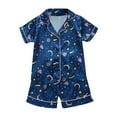 thumbnail image 1 of Little Children PJ Sets Girls Spring Summer Cartoon Print Short Sleeve Sleepwear Outfits Pajamas Clothes Homewears Loungewear For Child, 1 of 4