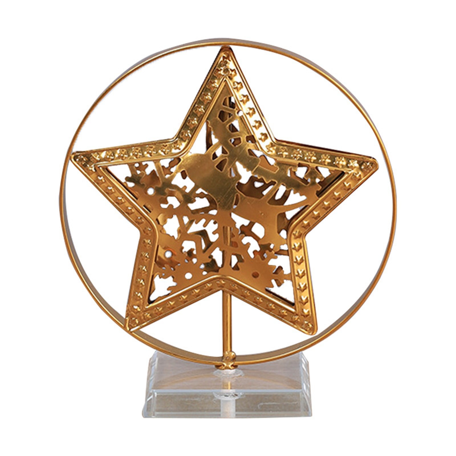 Little Christmas Ornament Outdoor Statues for Garden Plain Ornament