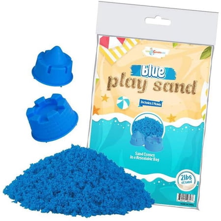 Little Chubby One LCO-PLYSND-2-BLU Magic Sand Set, Blue - 2 lbs - Ages 3-10