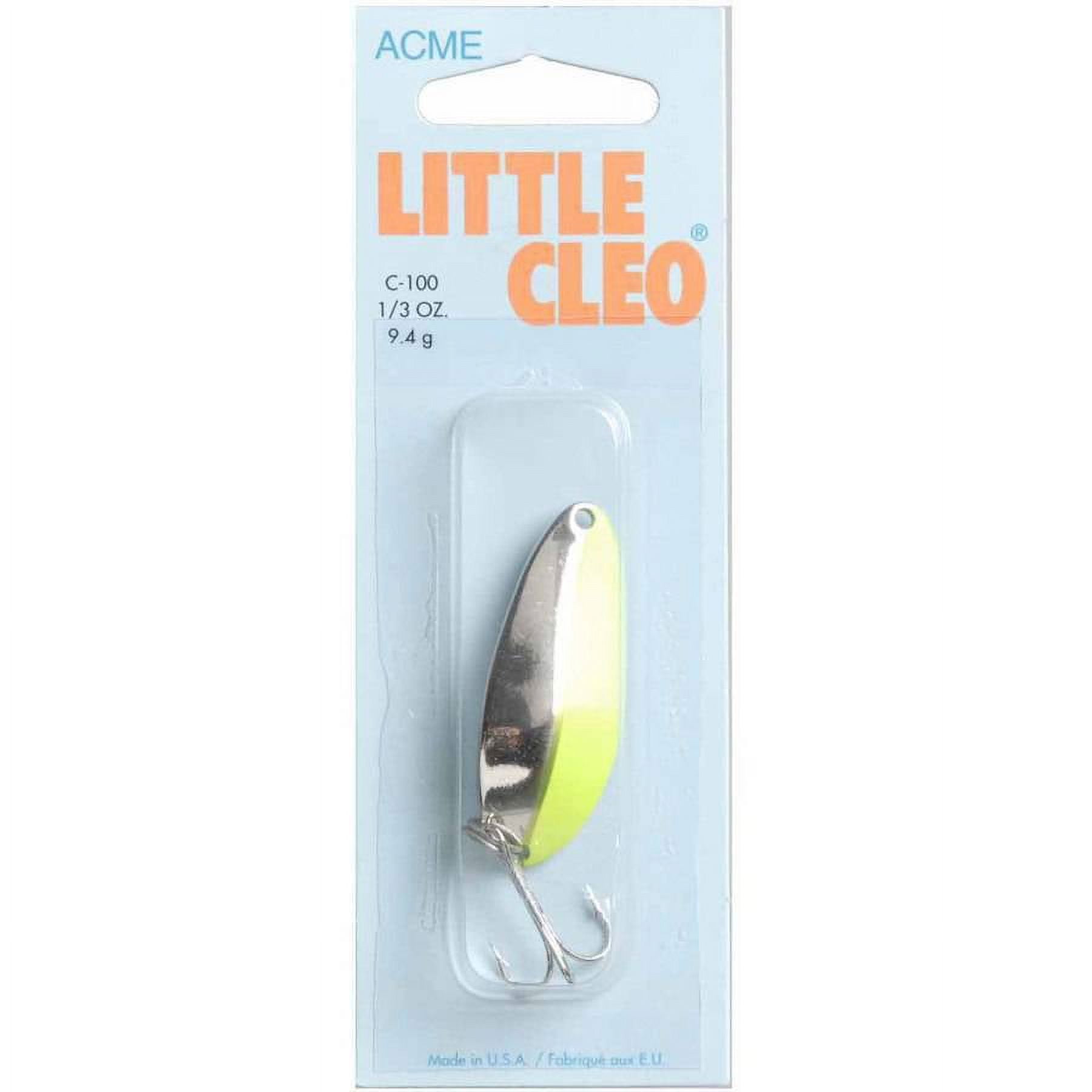 Little Cleo 1/3 oz Nickel with Chartreuse Stripe