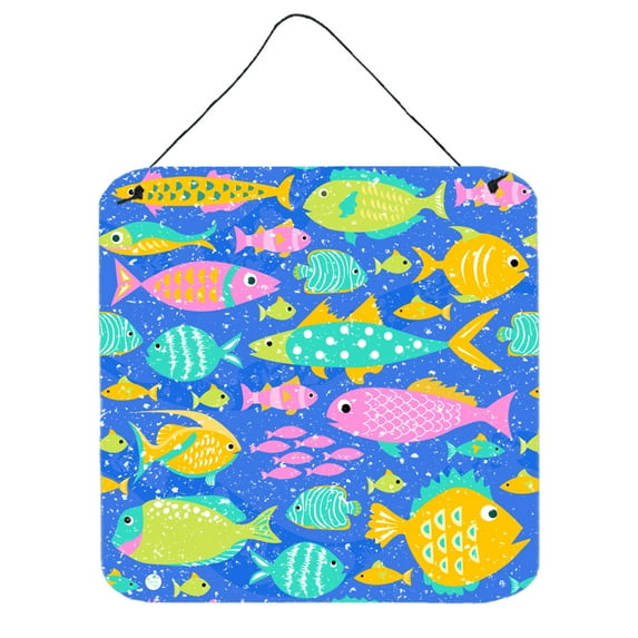 Little Colorful Fishes Wall or Door Hanging Prints