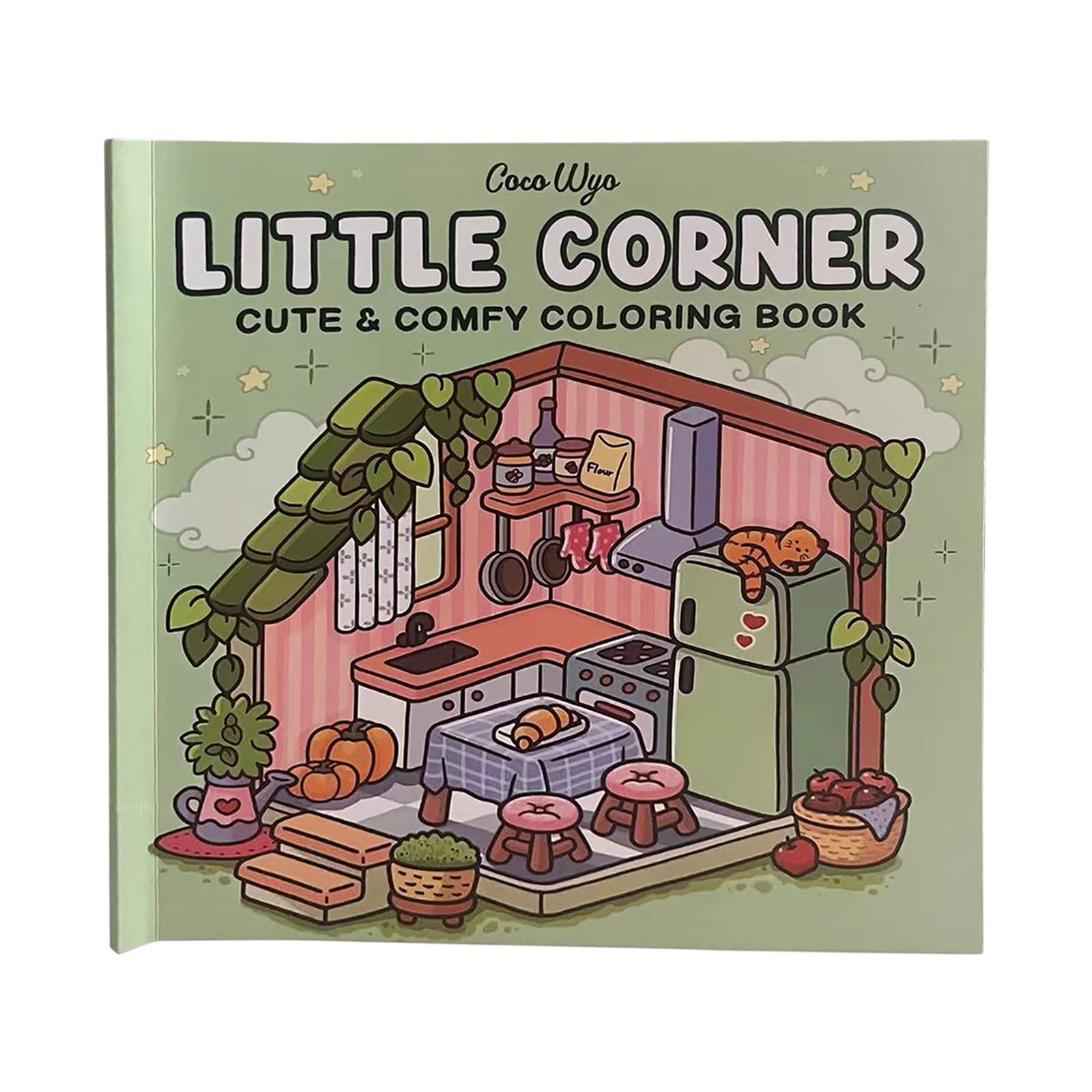 Little Corner: Coloring Book for Adults and Teens, Super Cute Designs ...