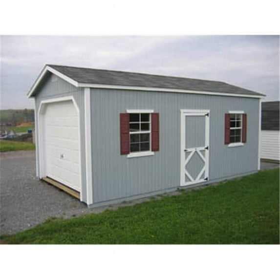 Little Cottage 12x24 CWGR-WPNK Classic Garage DIY Kit, 12 x 24 ft.