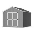 thumbnail image 1 of Little Cottage Co. 10x10 Value Gable Shed, Outdoor Wood Storage Do-It-Yourself Precut Kit, 1 of 13