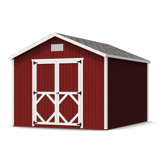 Little Cottage Co. 10x12 Classic Gable Shed, Outdoor Wood Storage Shed Do-It-Yourself Precut Kit