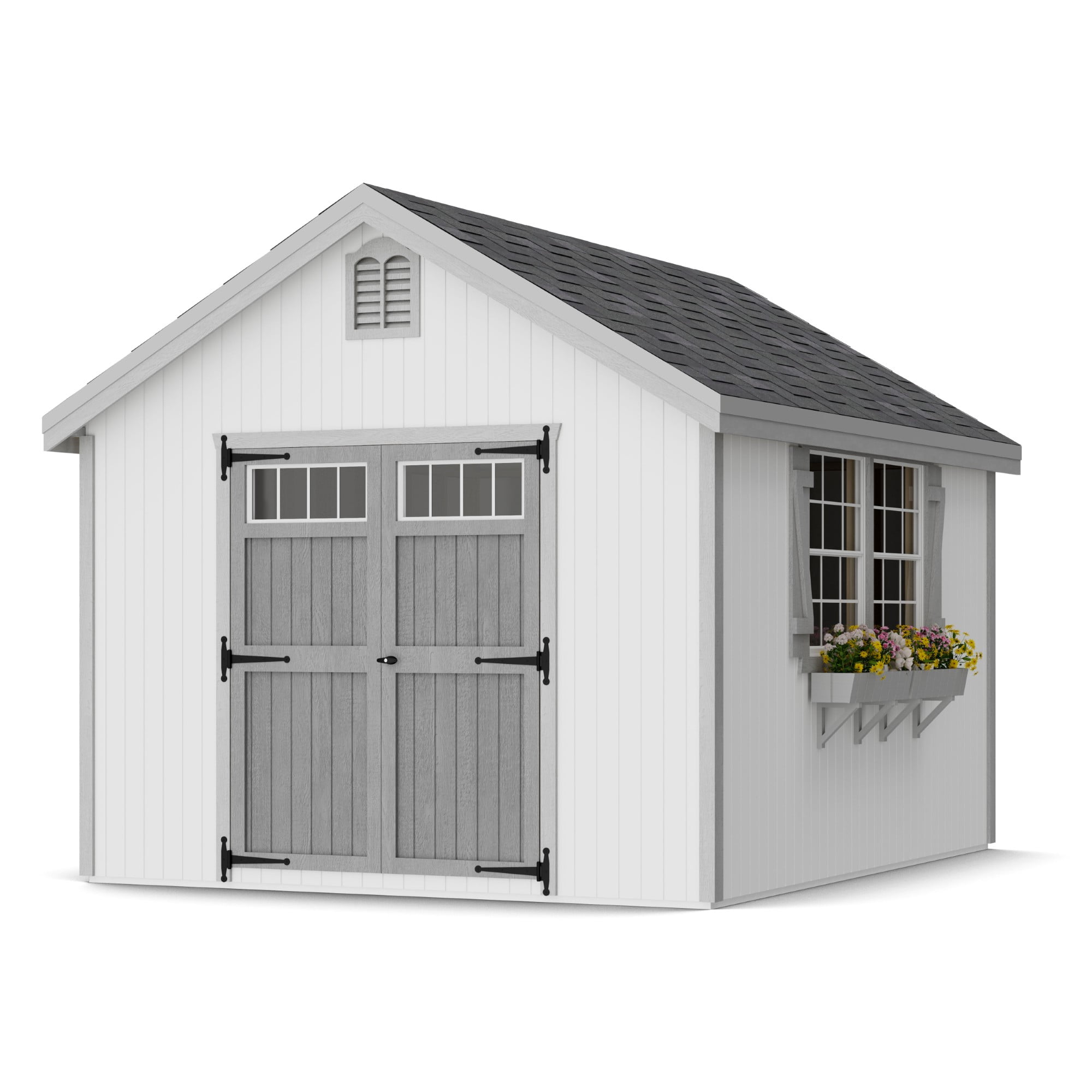 Little Cottage Co. 10x12 Colonial Williamsburg Shed with Operable ...