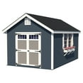thumbnail image 1 of Little Cottage Co. 10x14 Colonial Williamsburg Shed with Operable Windows, Outdoor Wood Storage Do-It-Yourself Precut Kit, 1 of 10