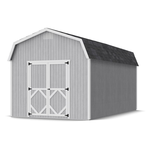 Little Cottage Co. 10x18 Classic Gambrel Barn with 6 ft. Sidewalls, Outdoor Wood Storage Shed Do-It-Yourself Precut Kit