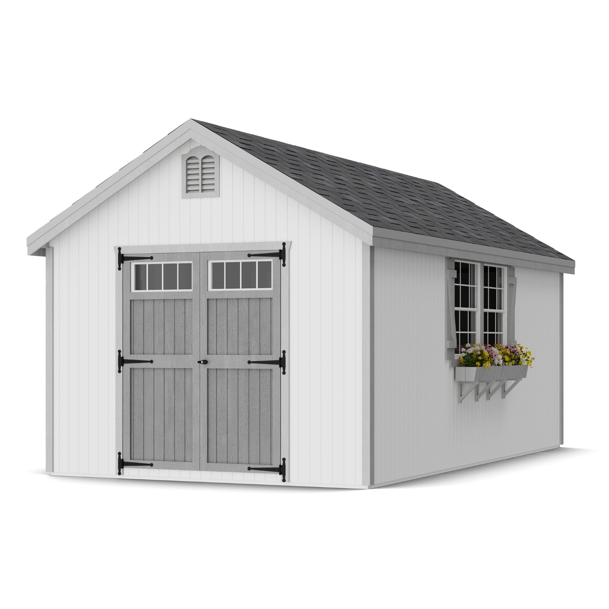 Little Cottage Co. 10x18 Colonial Williamsburg Shed with Operable ...