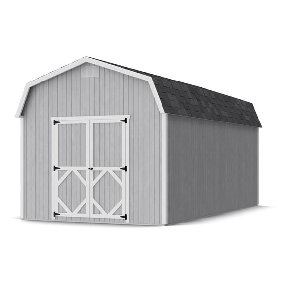 Little Cottage Co. 10x20 Classic Gambrel Barn with 6 ft. Sidewalls, Outdoor Wood Storage Shed Do-It-Yourself Precut Kit