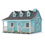 Little Cottage Co. 11x12 Pennfield Cottage Playhouse with Floor, Outdoor Wood Do-It-Yourself Kit