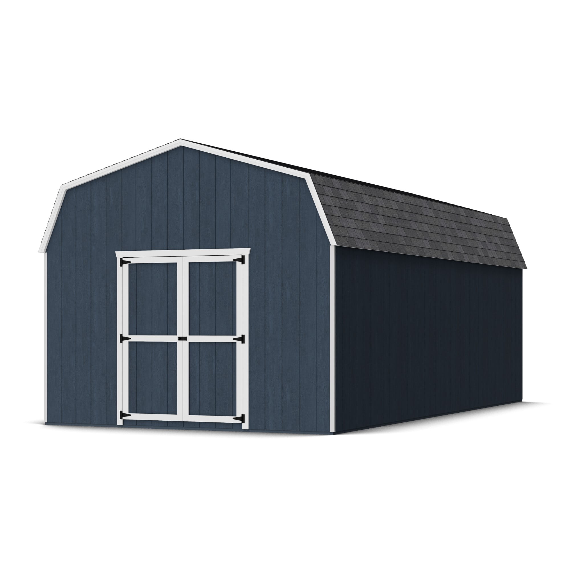 12' x 24' Blue Wood Gambrel Barn Storage Shed Kit
