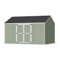 thumbnail image 1 of Little Cottage Co. 12x14 Value Gable Shed with Side Entry and Floor, Outdoor Wood Storage Do-It-Yourself Kit, 1 of 13