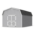 thumbnail image 1 of Little Cottage Co. 12x18 Classic Gambrel Barn with 6 ft. Sidewalls and Floor, Outdoor Wood Storage Shed Do-It-Yourself Precut Kit, 1 of 14