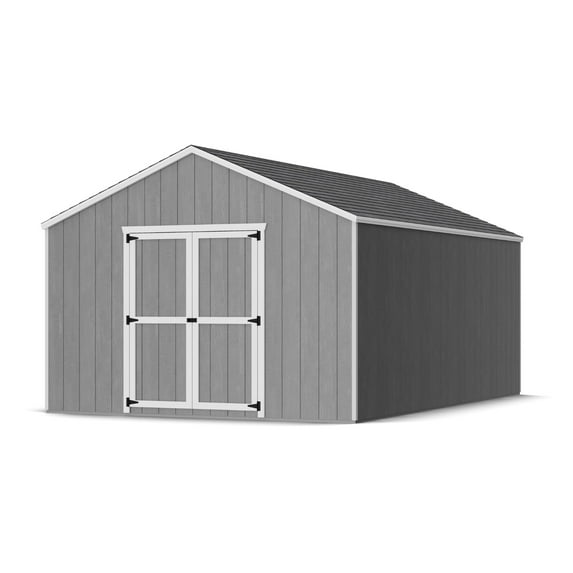 Little Cottage Co. 12x18 Value Gable Shed, Outdoor Wood Storage Do-It-Yourself Precut Kit