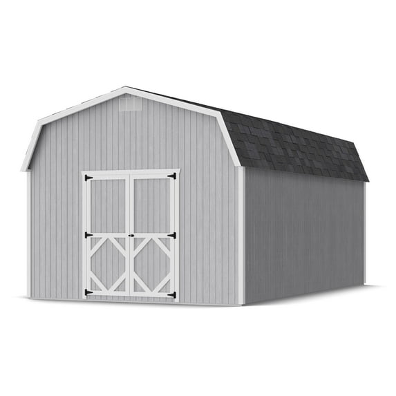 Little Cottage Co. 12x20 Classic Gambrel Barn with 6 ft. Sidewalls, Outdoor Wood Storage Shed Do-It-Yourself Precut Kit